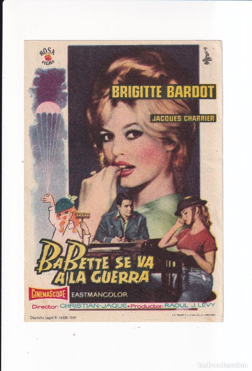 Cine: BABETTE SE VA A LA GUERRA : BRIGITTE BARDOT - Foto 1