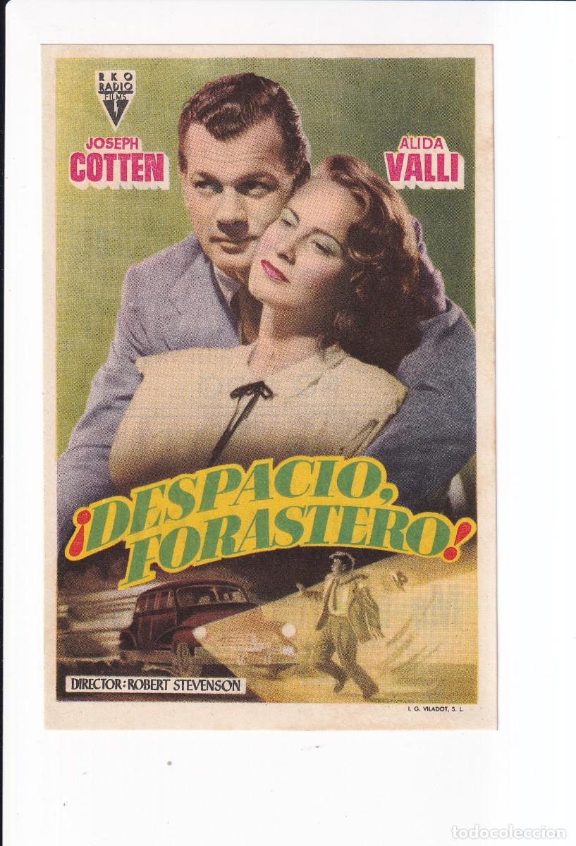 Cine: DESPACIO FORASTERO : JOSEPH COTTEN - Foto 1