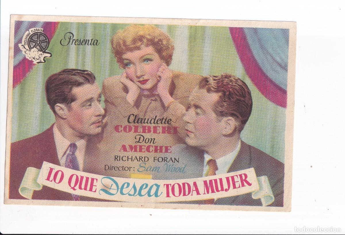 Cine: LO QUE DESEA TODA MUJER : CLAUDETTE COLRER