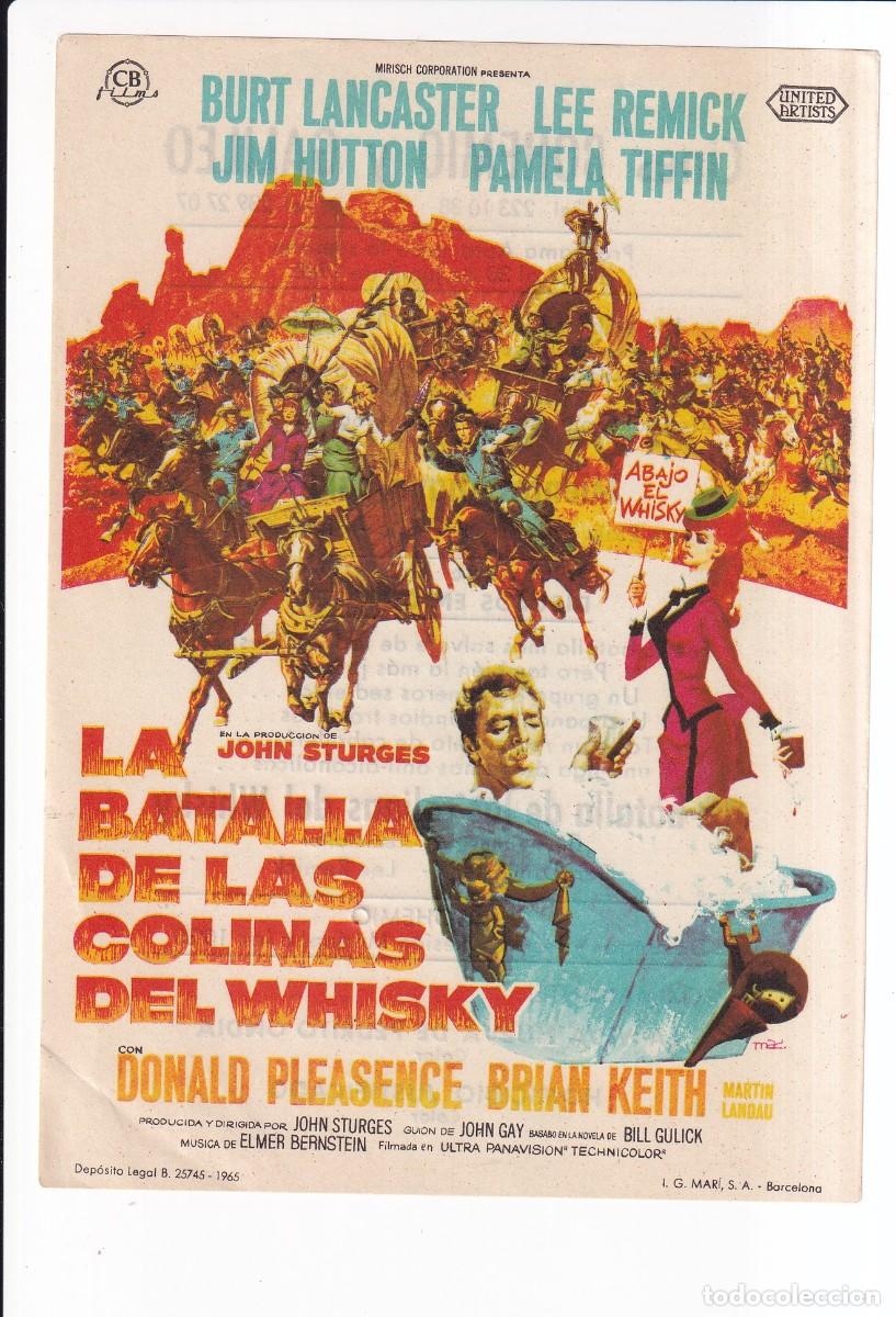 Cine: LA BATALLA DE LAS COLINAS DEL WHISKY : BURT LANCASTER