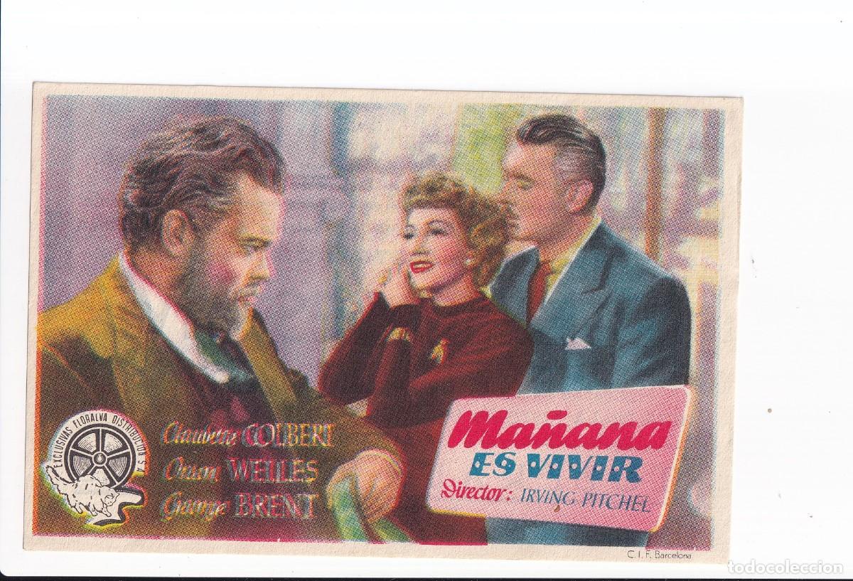 Cine: MA&Ntilde;ANA ES VIVIR : CLAUDETTE COLBERT, ORSON WELLES