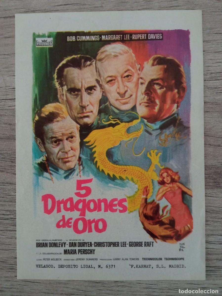 Cine: 5 DRAGONES DE ORO, BOB CUMMINGS, CHRISTOPHER LEE, EDGAR WALLACE - Foto 1