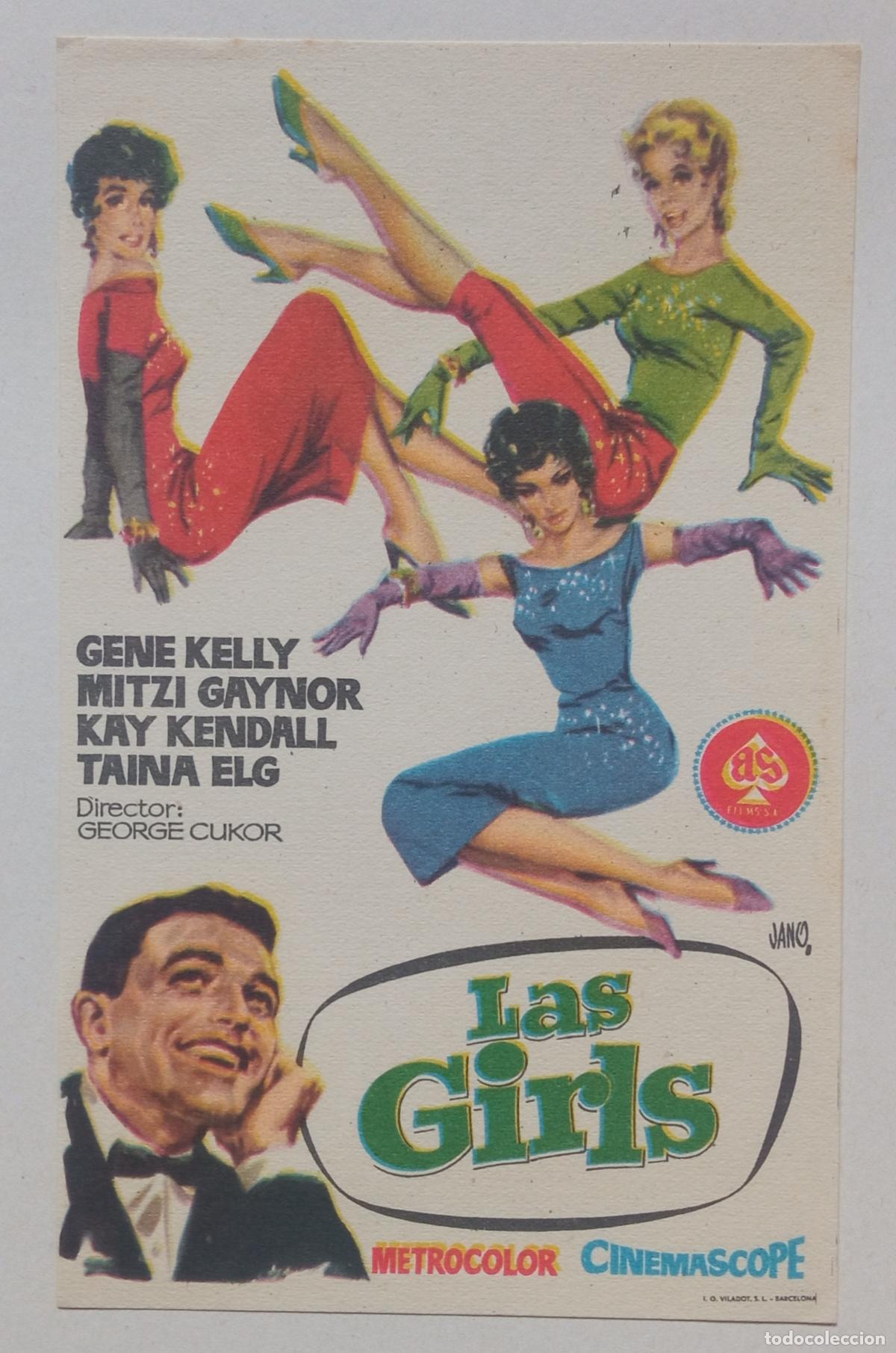 Cine: PROGRAMA DE CINE. GENE KELLY. MITZI GAYNOR. LAS GIRLS. PORTADA DE JANO.