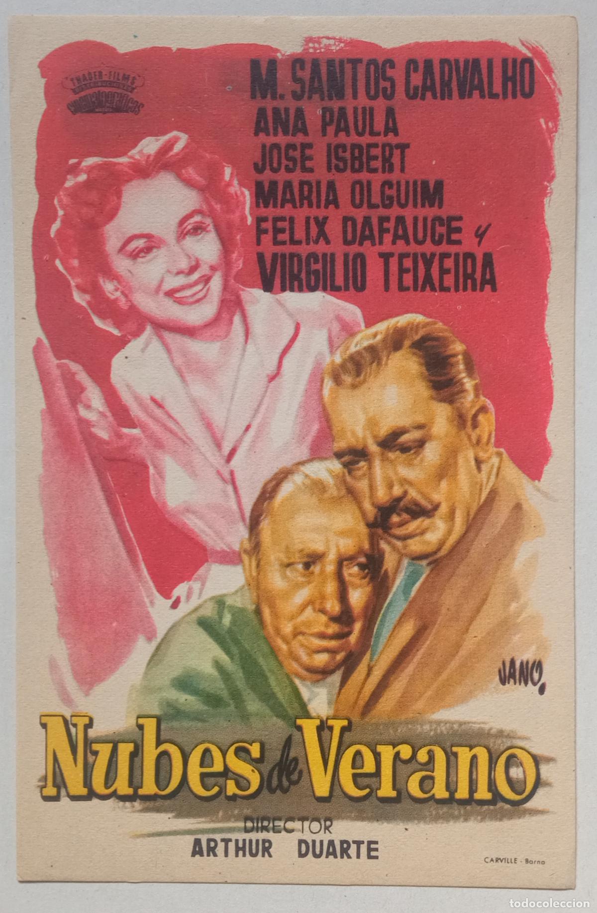 Cine: PROGRAMA DE CINE. JOS&Eacute; ISBERT. NUBES DE VERANO. PORTADA DE JANO.