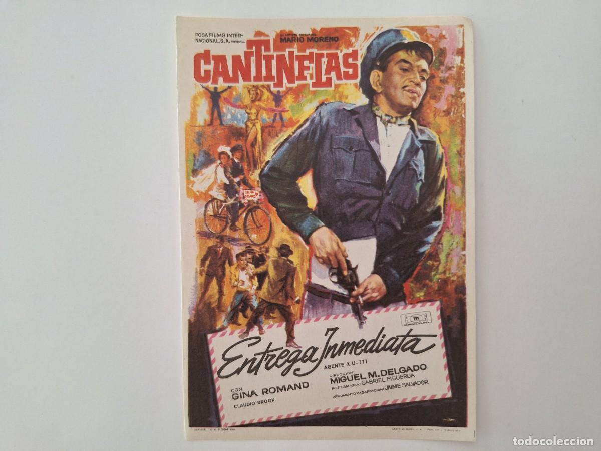 Folhetos de m&atilde;o de filmes antigos de cinema: CINE FOLLETO DE MANO CANTINFLAS ENTREGA INMEDIATA SIN PUBLICIDAD FMD RV 51