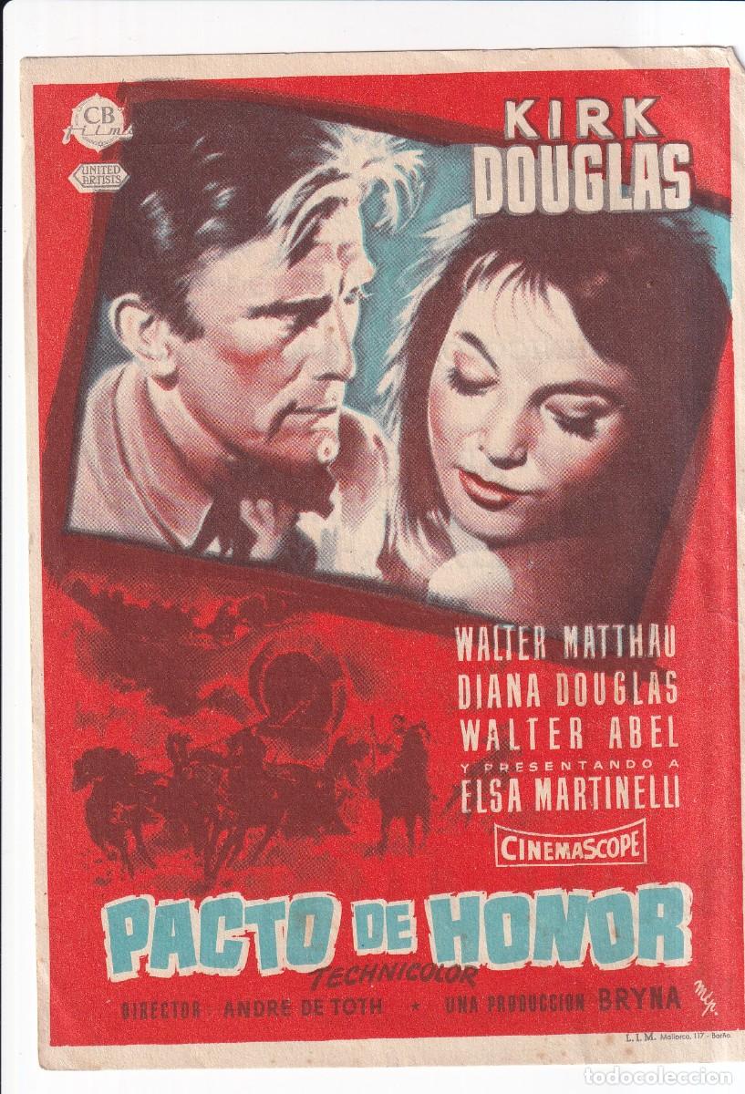 Cine: PACTO DE HONOR : KIRK DOUGLAS