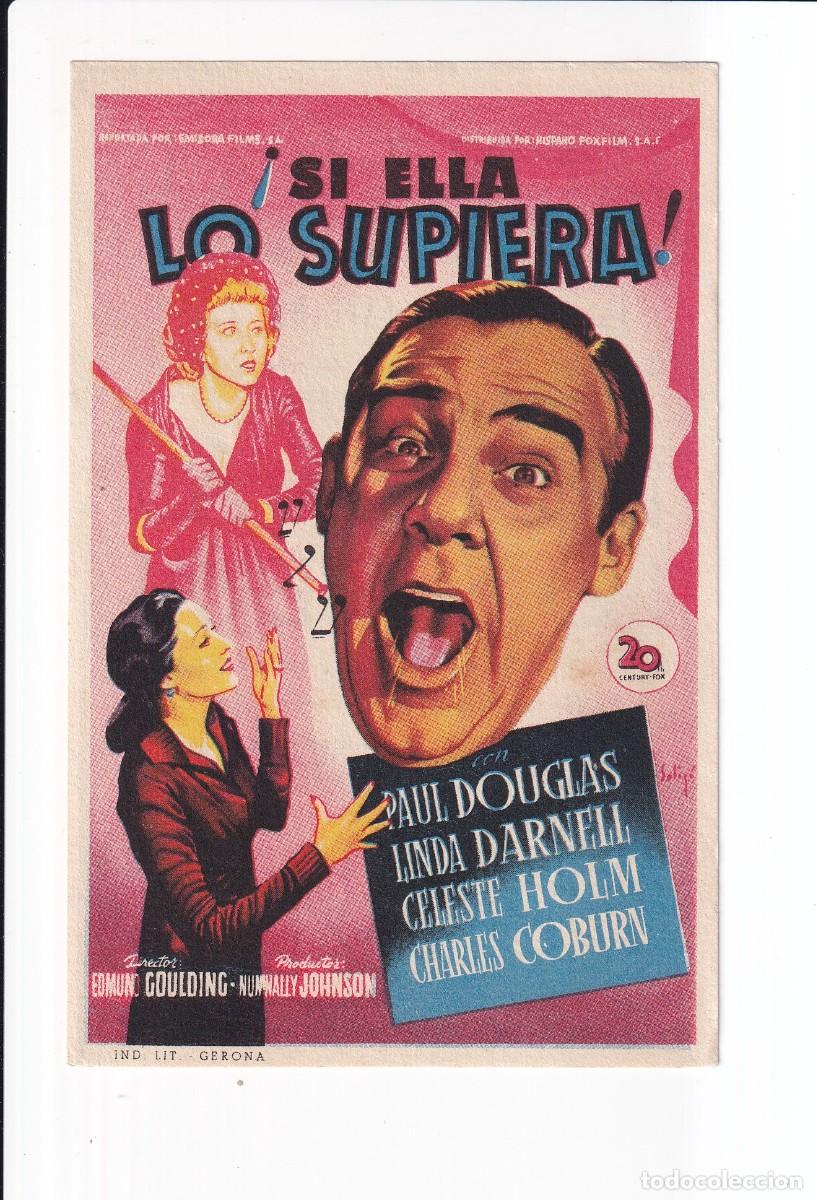 Cine: SI ELLA LO SUPIERA : PAUL DOUGLAS
