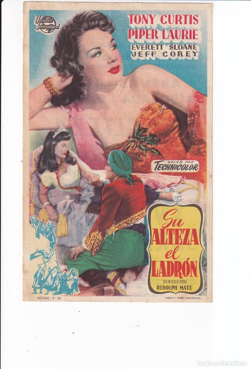 Cine: SU ALTEZA EL LADRON : TONY CURTIS