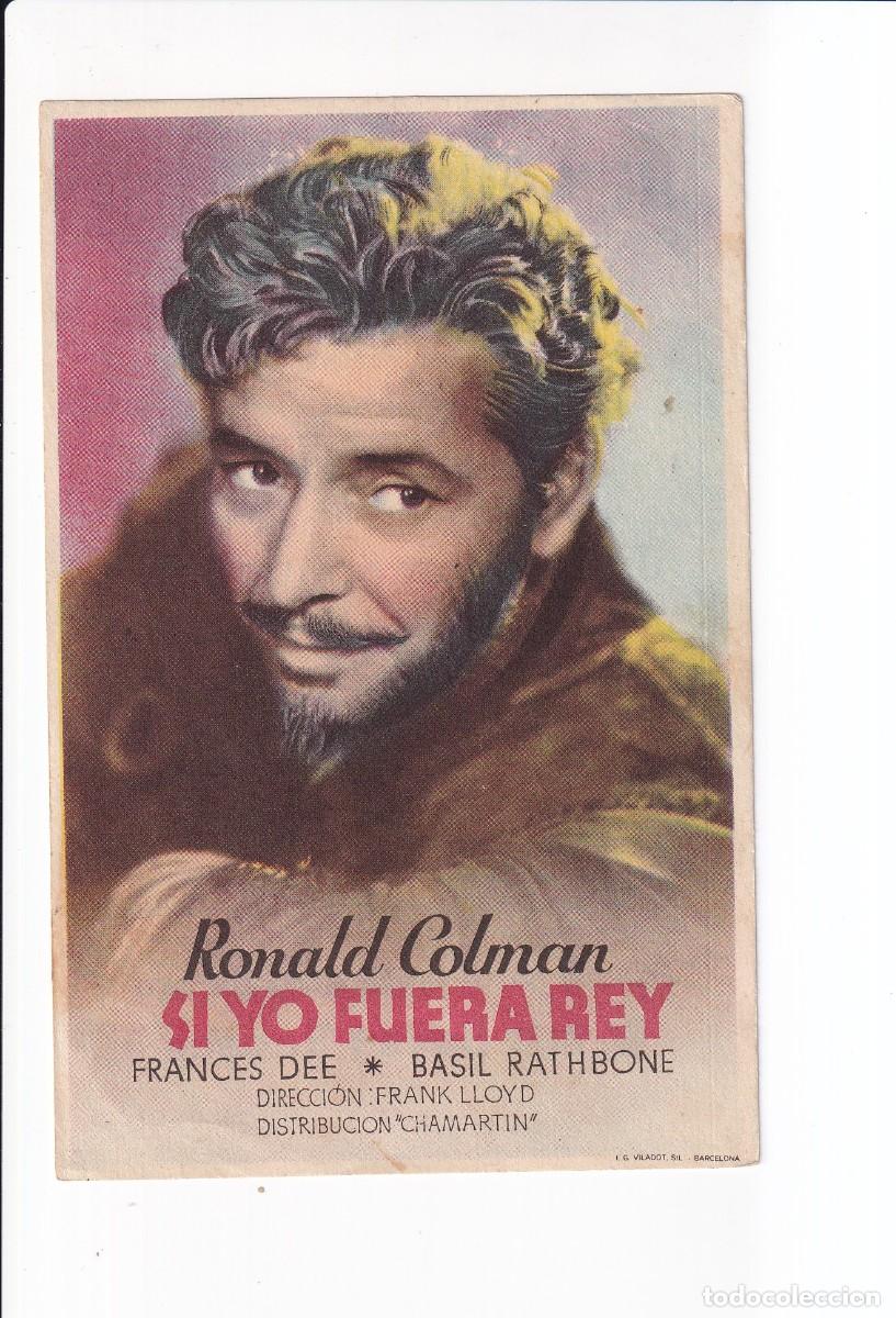Cine: SI YO FUERA REY : RONALD COLMAN