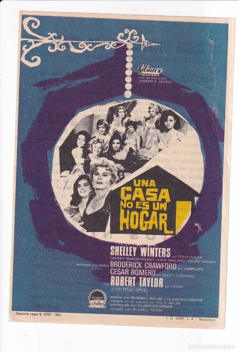 Cine: UNA CASA NO ES UN HOGAR : SHELLEY WINTERS
