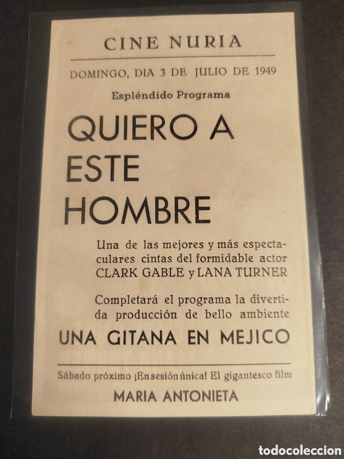 Cine: QUIERO A ESTE HOMBRE C/PUBLICIDAD - Foto 2