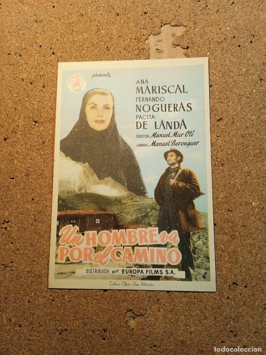  Foglietti di film di film antichi di cinema: FOLLETO DE MANO SIN PUBLCIDAD EL HOMBRE VA POR EL CAMINO