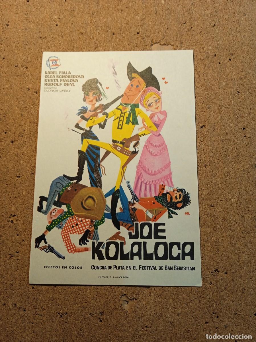 Folhetos de m&atilde;o de filmes antigos de cinema: FOLLETO DE MANO SIN PUBLCIDAD JOE KOLALOCA