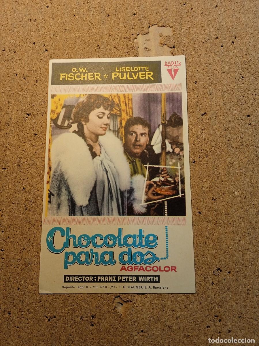 Kino: FOLLETO DE MANO SIN PUBLCIDAD CHOCOLATE PARA DOS