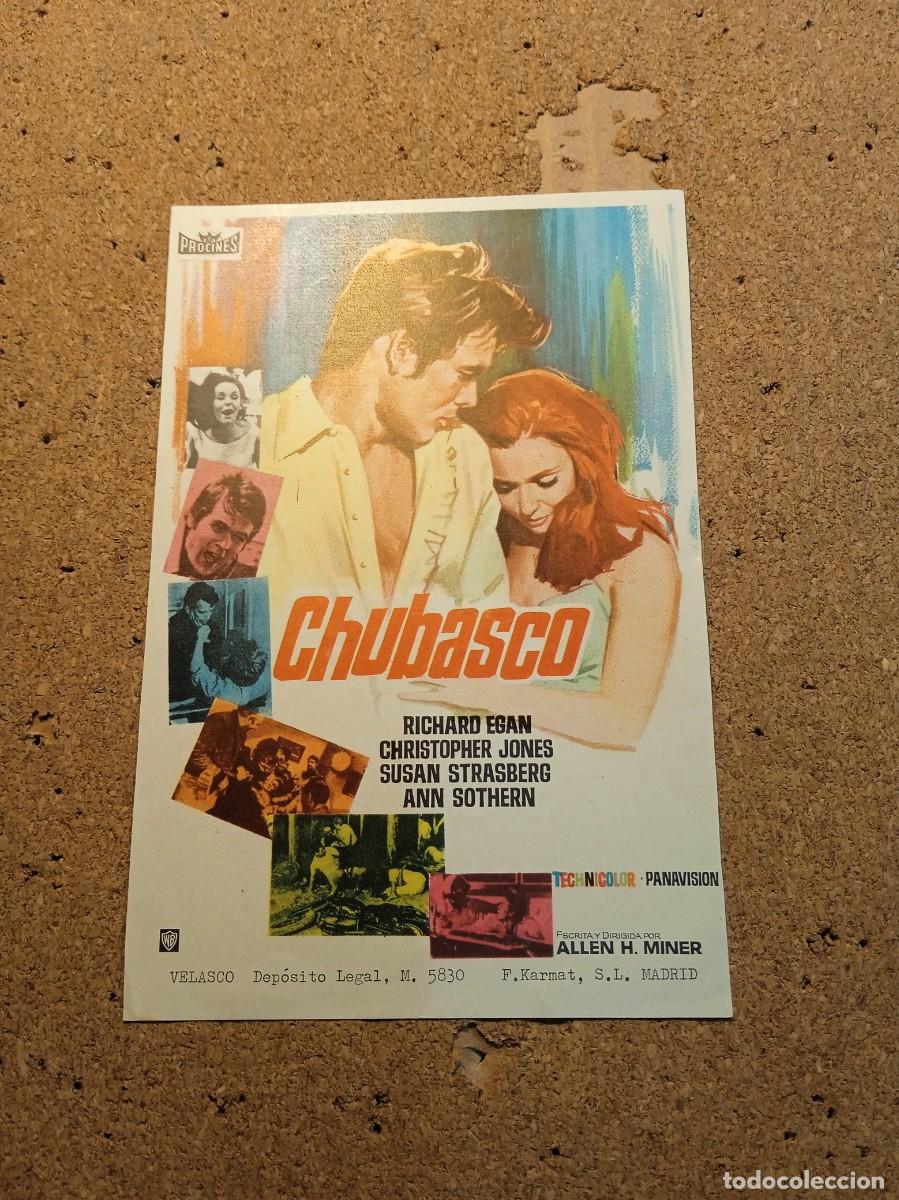 Folhetos de m&atilde;o de filmes antigos de cinema: FOLLETO DE MANO SIN PUBLCIDAD CHUBASCO
