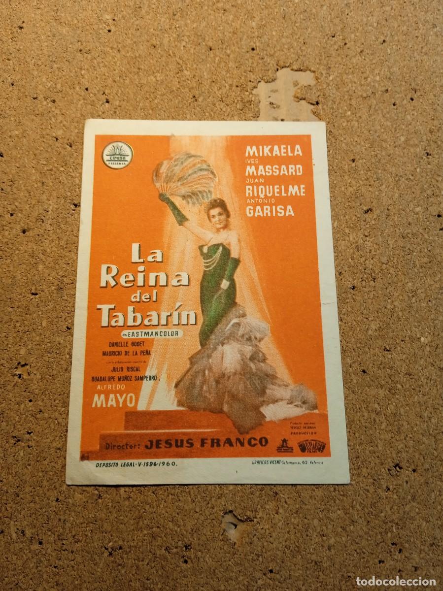  Flyers Publicitaires de films Anciens: FOLLETO DE MANO SIN PUBLCIDAD LA REINA DEL TABARIN