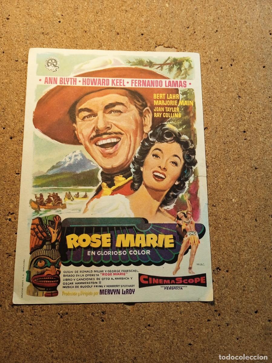 Kino: FOLLETO DE MANO SIN PUBLCIDAD ROSE MARIE