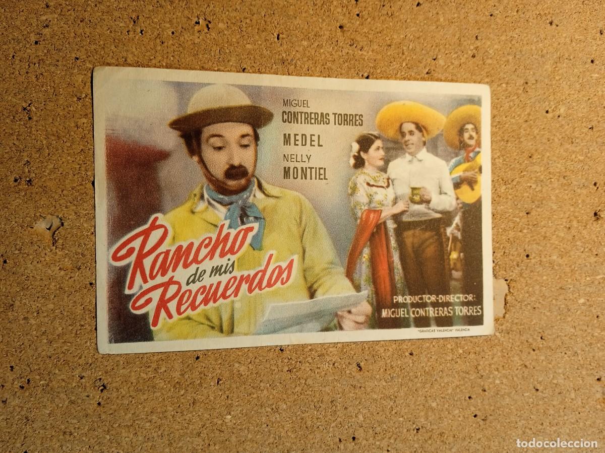 Kino: FOLLETO DE MANO SIN PUBLCIDAD RANCHO DE MIS RECUERDOS