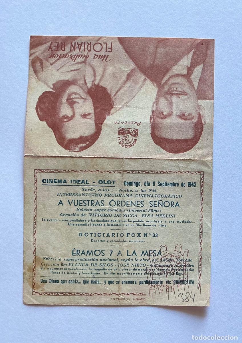 Kino: PROGRAMA DOBLE &Eacute;RAMOS 7 EN LA MESA ROSA BLANCA DE SILOS CINE CINEMA IDEAL OLOT GERONA GIRONA