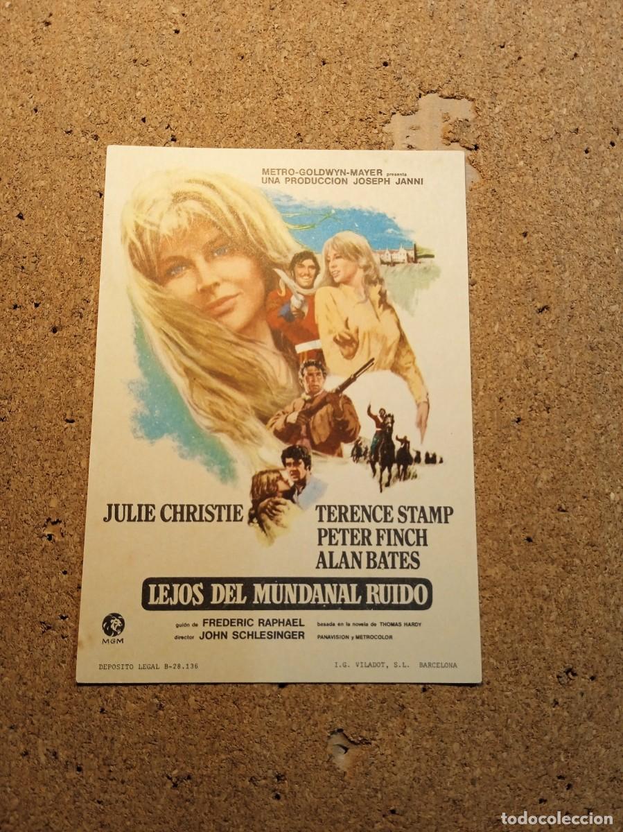 Kino: FOLLETO DE MANO SIN PUBLCIDAD LEJOS DEL MUNDANAL RUIDO