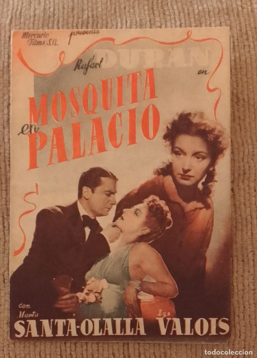 Cine: PROGRAMA DE CINE. MOSQUITA EN PALACIO. DOBLE. CINE MODERNO. DE MANO.