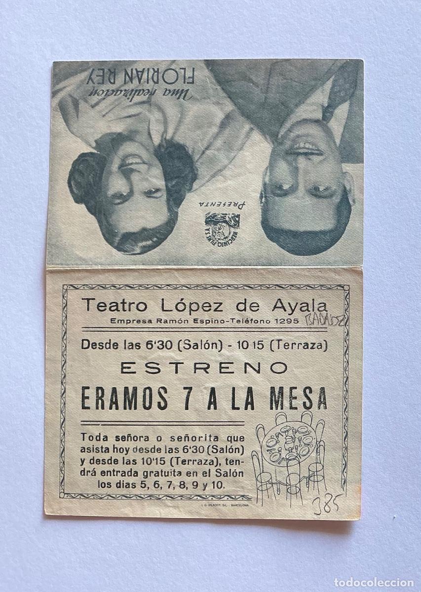 Kino: PROGRAMA DOBLE &Eacute;RAMOS 7 EN LA MESA GRIS JOS&Eacute; NIETO CINE TEATRO L&Oacute;PEZ DE AYALA BADAJOZ