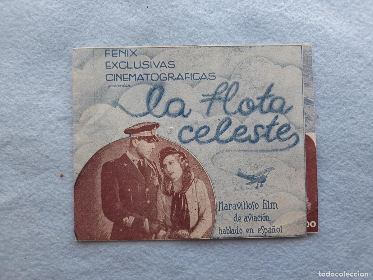Folhetos de m&atilde;o de filmes antigos de cinema: La Flota Celeste. Interpretada por una de las Mejores Flotas A&eacute;reas.