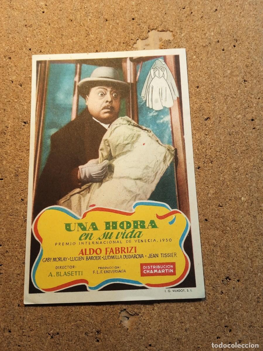 Kino: FOLLETO DE MANO SIN PUBLCIDAD UNA HORA EN SU VIDA