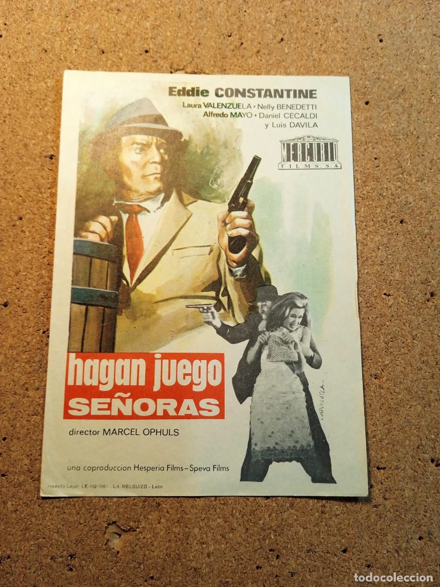  Flyers Publicitaires de films Anciens: FOLLETO DE MANO SIN PUBLCIDAD HAGAN JUEGO SE&Ntilde;ORAS
