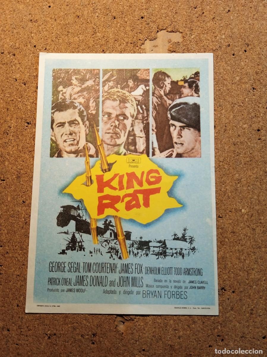 Folhetos de m&atilde;o de filmes antigos de cinema: FOLLETO DE MANO SIN PUBLCIDAD KING RAT