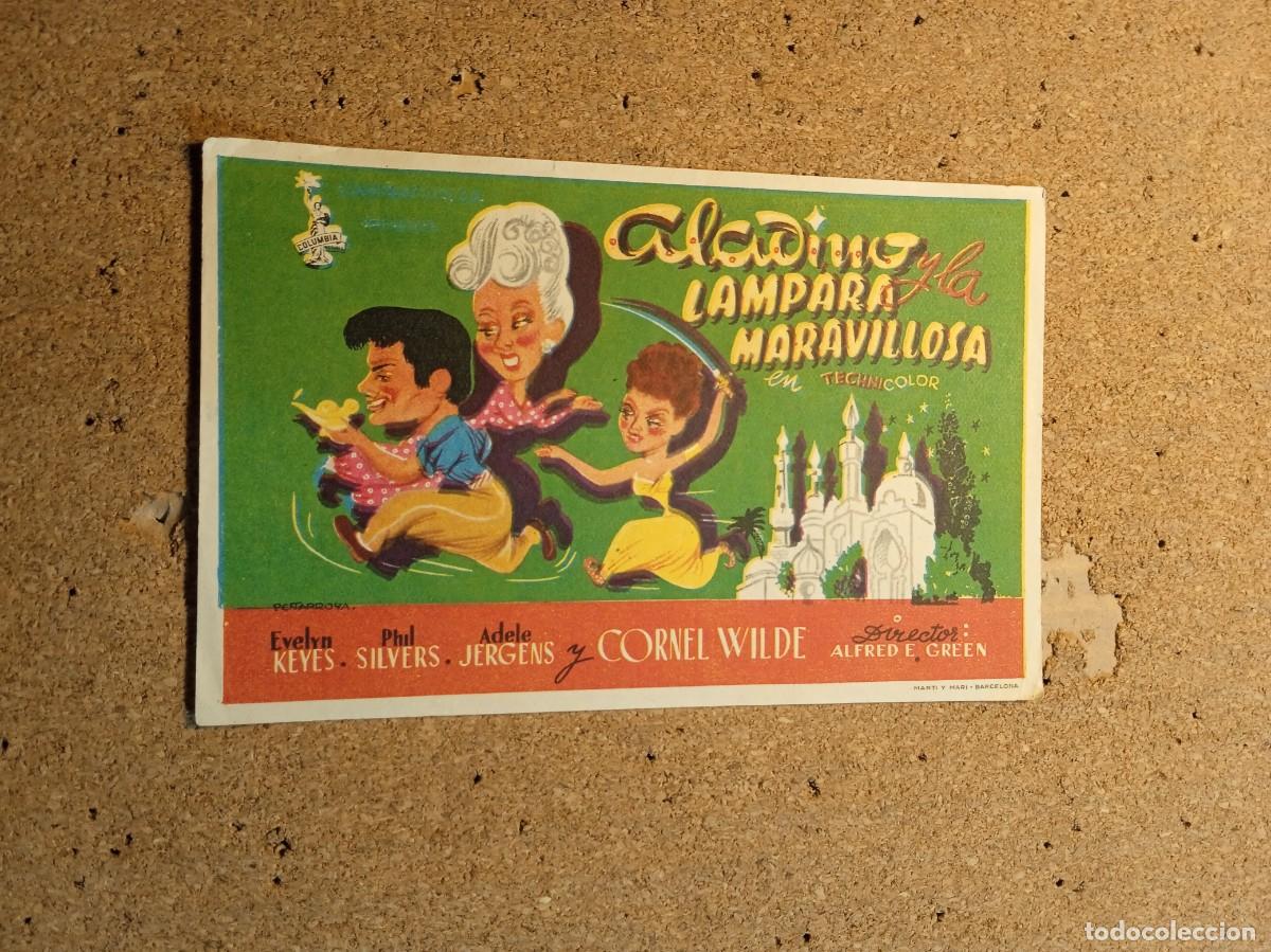 Kino: FOLLETO DE MANO SIN PUBLCIDAD ALADINO Y LA LAMPARA MARAVILLOSA