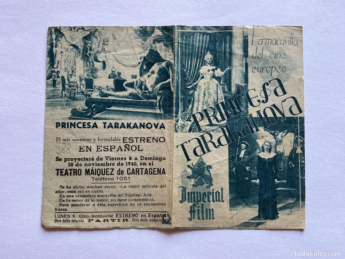 Kino: PROGRAMA DOBLE PRINCESA TARAKANOVA AZUL CINE TEATRO MAIQUEZ CARTAGENA MURCIA