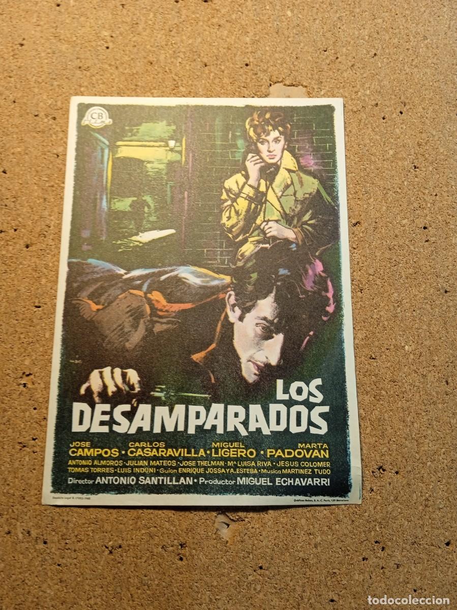 Cinema: FOLLETO DE MANO SIN PUBLCIDAD LOS DESANPARADOS