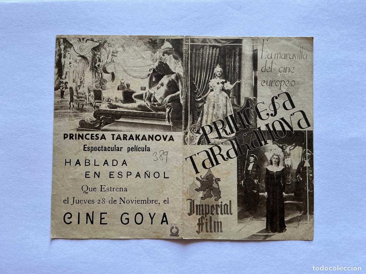 Cine: PROGRAMA DOBLE PRINCESA TARAKANOVA MARR&Oacute;N CINE GOYA ZARAGOZA