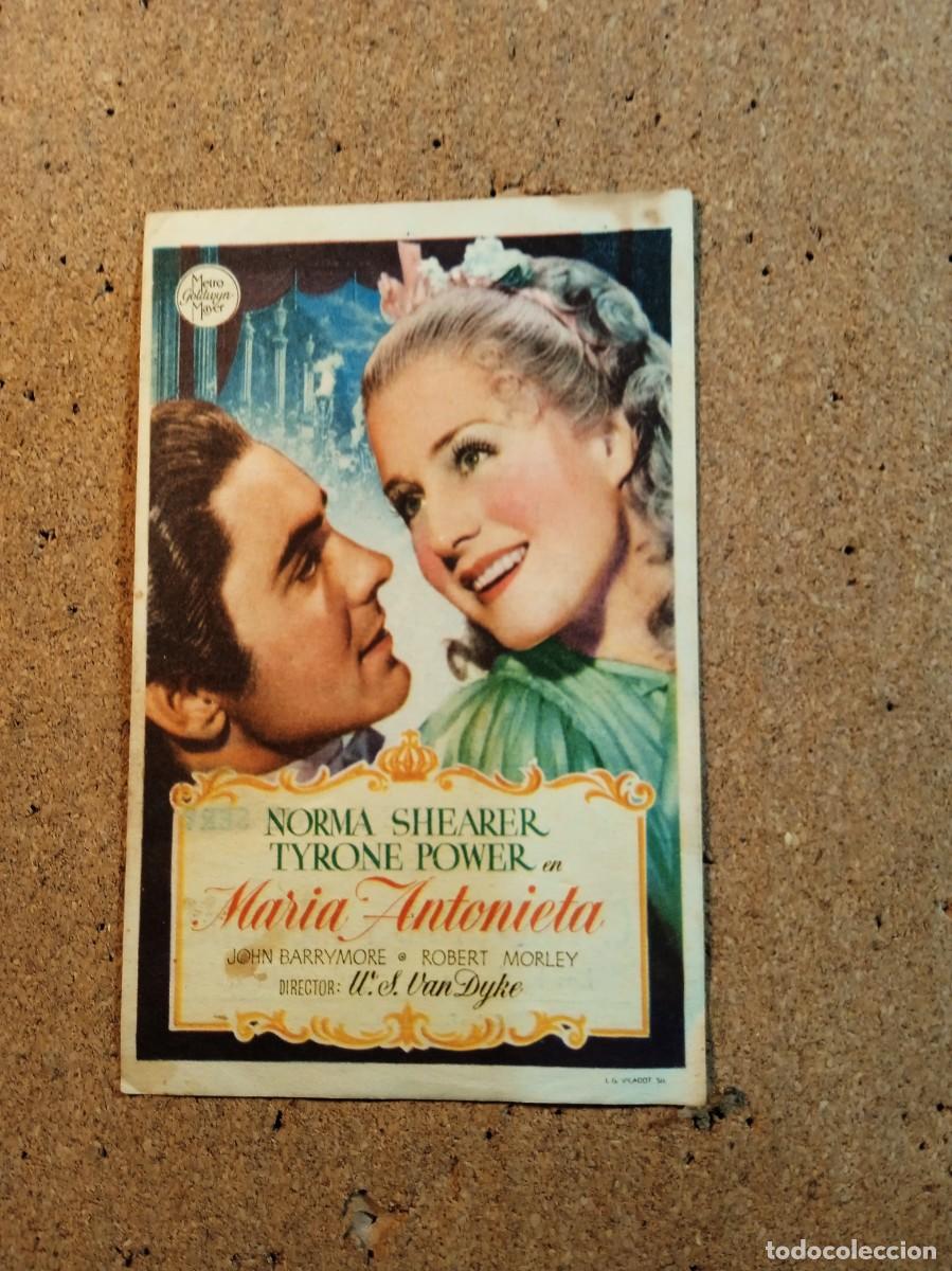 Cinema: FOLLETO DE MANO CON PIBLCIDAD MARIA ANTONIETA