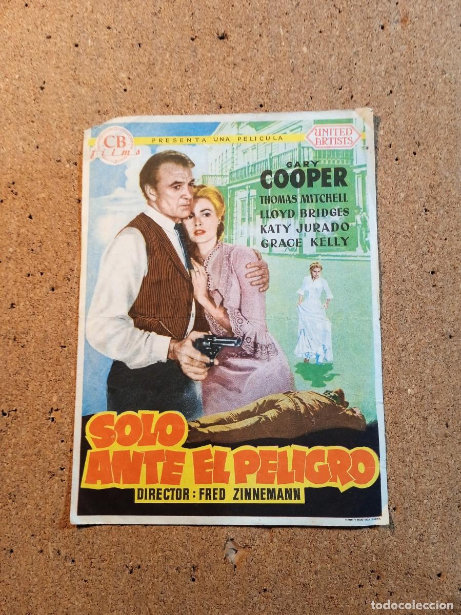 Kino: FOLLETO DE MANO CON PIBLCIDAD SOLO ANTE EL PELIGRO