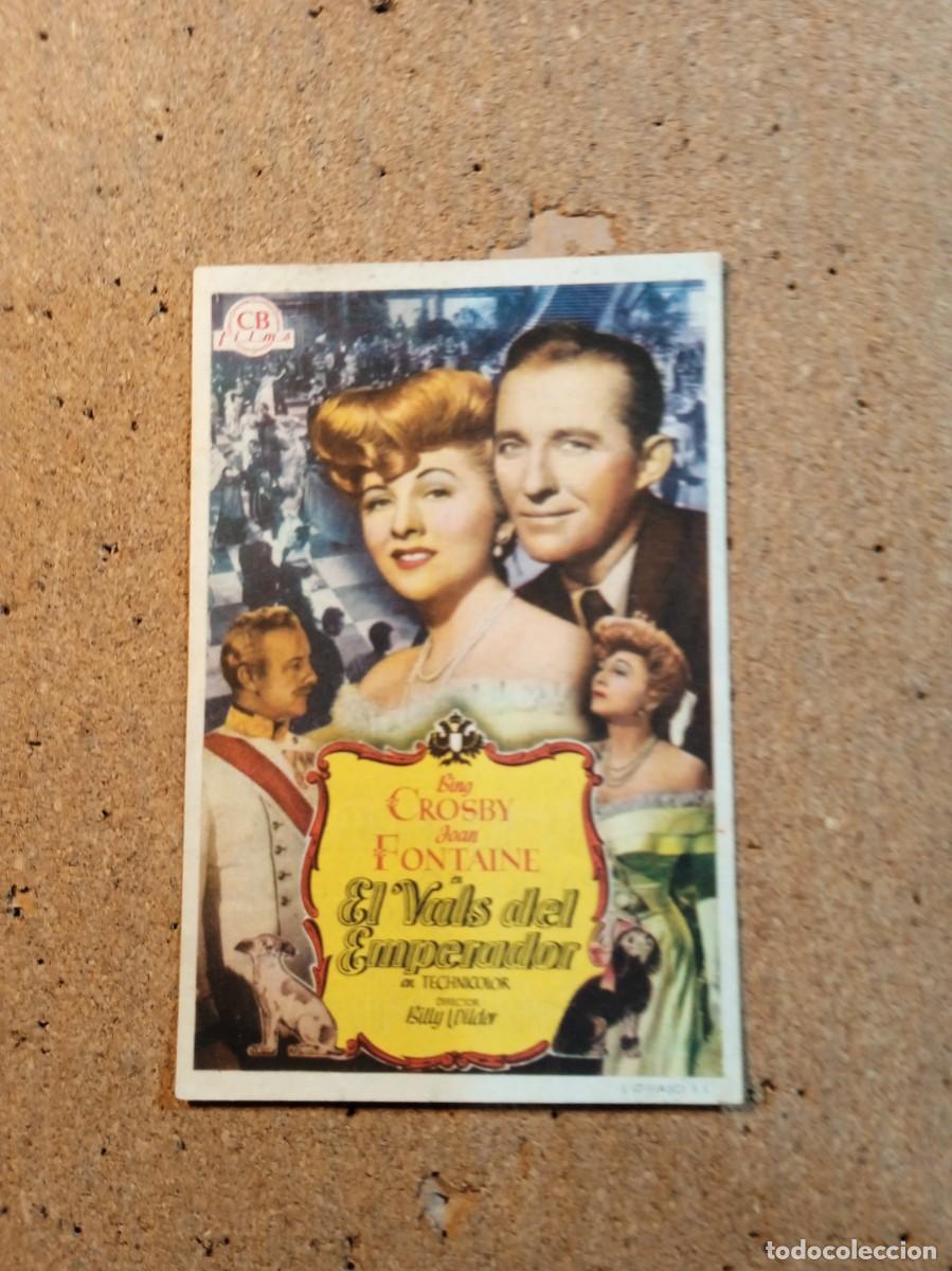 Cine: FOLLETO DE MANO CON PIBLCIDAD EL VALS DEL EMPERADOR