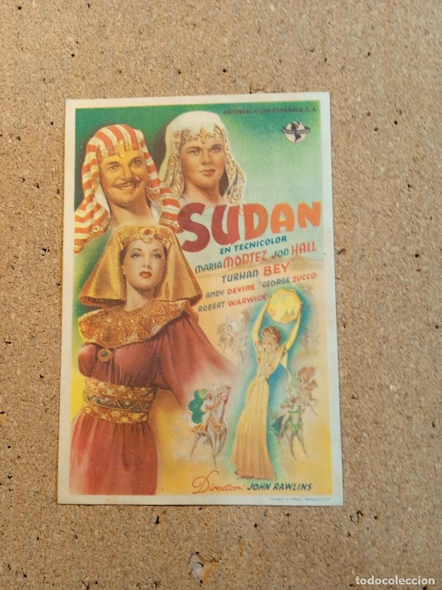  Flyers Publicitaires de films Anciens: FOLLETO DE MANO CON PUBLICIDAD SUDAN