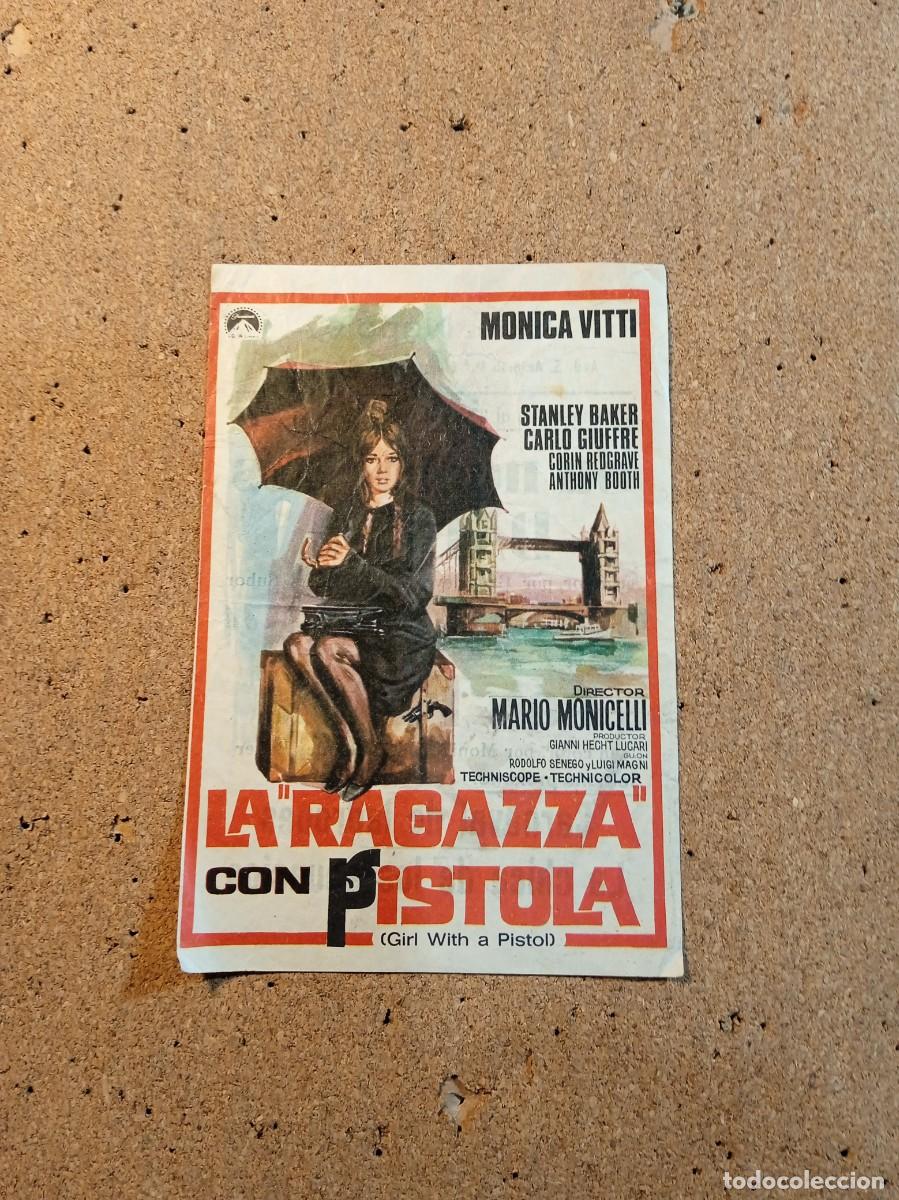 Cine: FOLLETO DE MANO CON PUBLICIDAD LA RAGAZZA CON PISTOLA