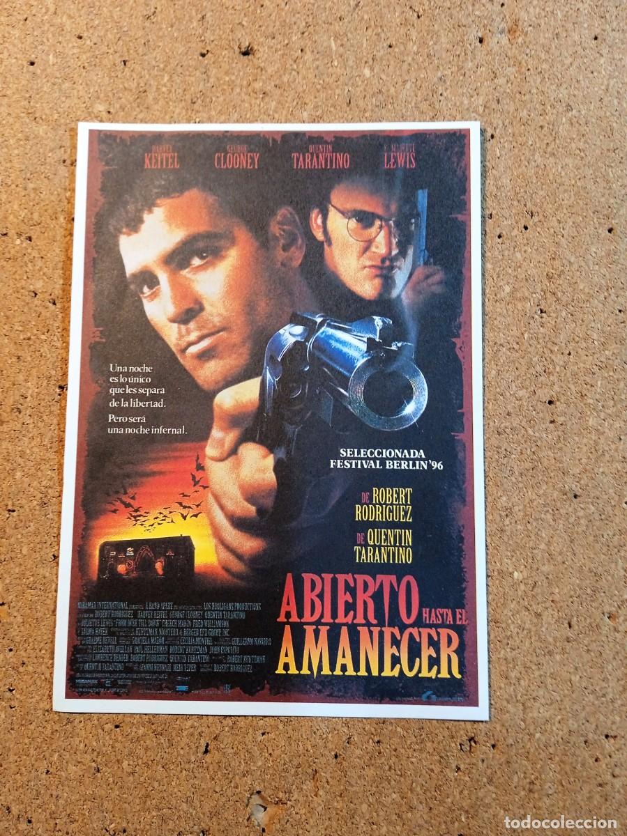 Cinema: FOLLETO DE MANO CON PUBLICIDDAD ABIERTO HASTA EL AMANECER