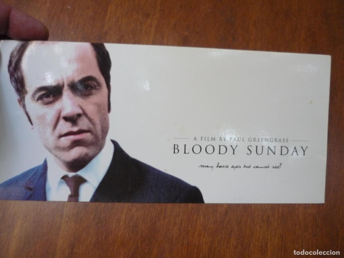 Cine: bloody sunday domngo sangriento - folleto mano original invitacion preestreno londres