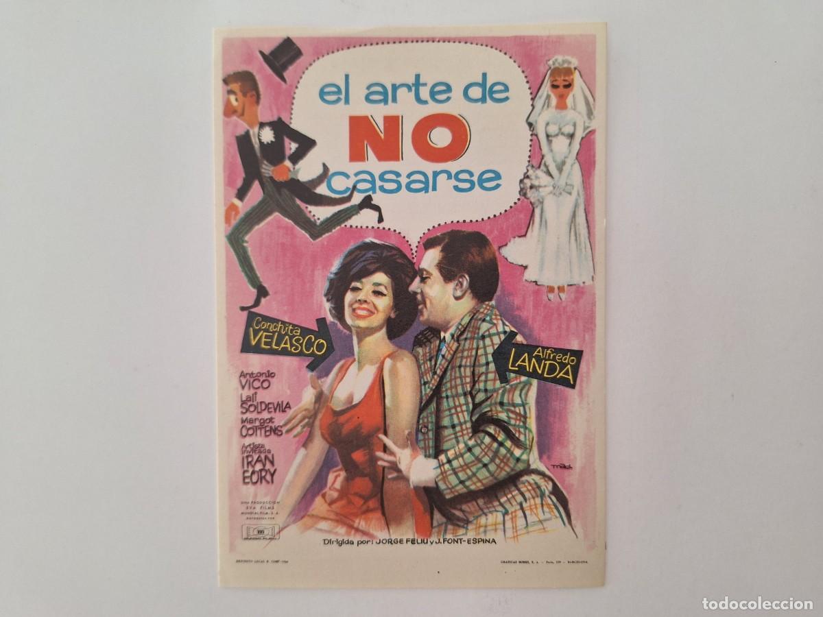 Cine: CINE FOLLETO DE MANO EL ARTE DE NO CASARSE SIN PUBLICIDAD FMD RV 59