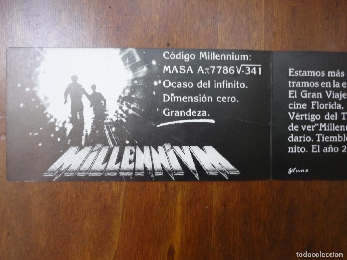 Cine: millennium - folleto mano original invitacion preestreno - Kris Kristofferson Cheryl Ladd