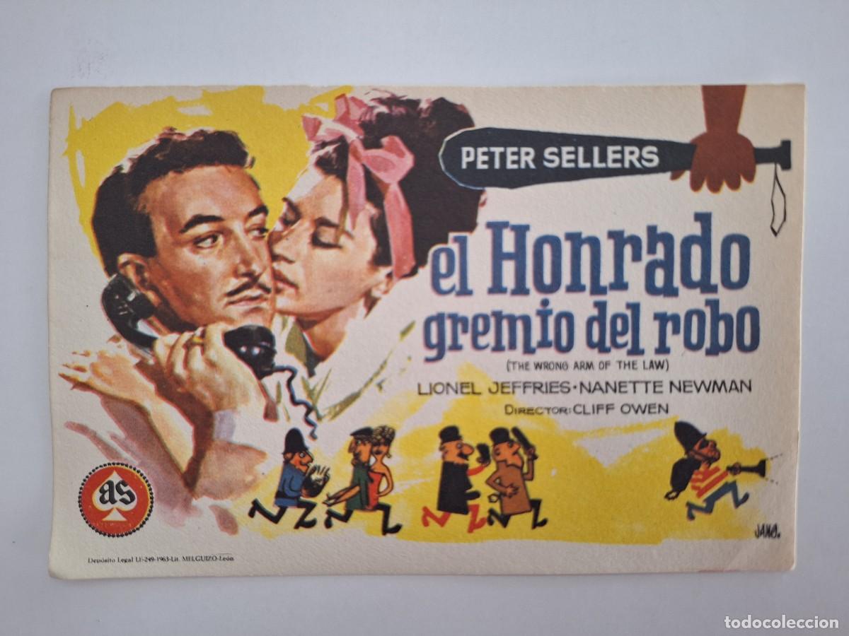 Cine: CINE FOLLETO DE MANO EL HORRRADO GREMIO DEL ROBO SIN PUBLICIDAD FMD RV 60