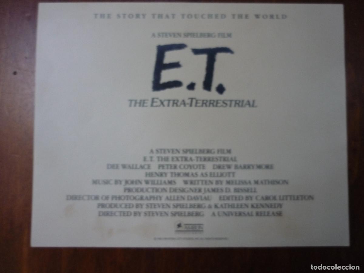 Cine: et el extraterrestre- folleto mano original usa - steven spielberg