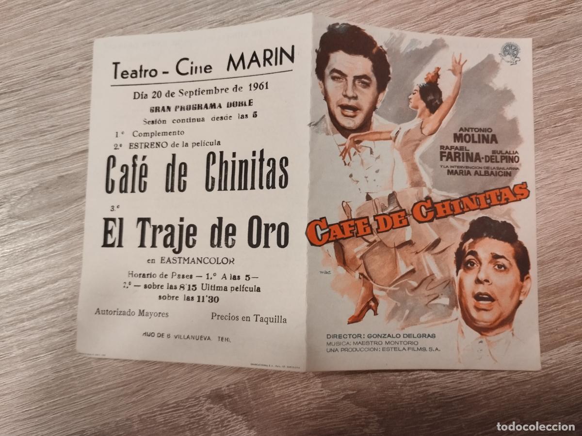 Flyers Publicitaires de Films Anciens: SEV. PROGRAMA DE CINE DOBLE. CAFE DE CHINITAS.