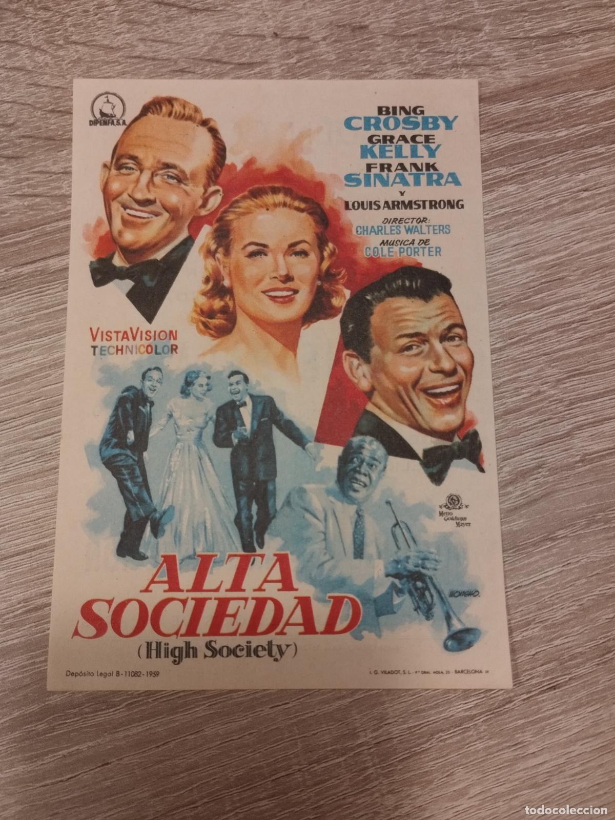 Kino: SEV. PROGRAMA DE CINE. ALTA SOCIEDAD. FRANK SINATRA. GRACE KELLY. CINE PALAFOX. ZARAGOZA