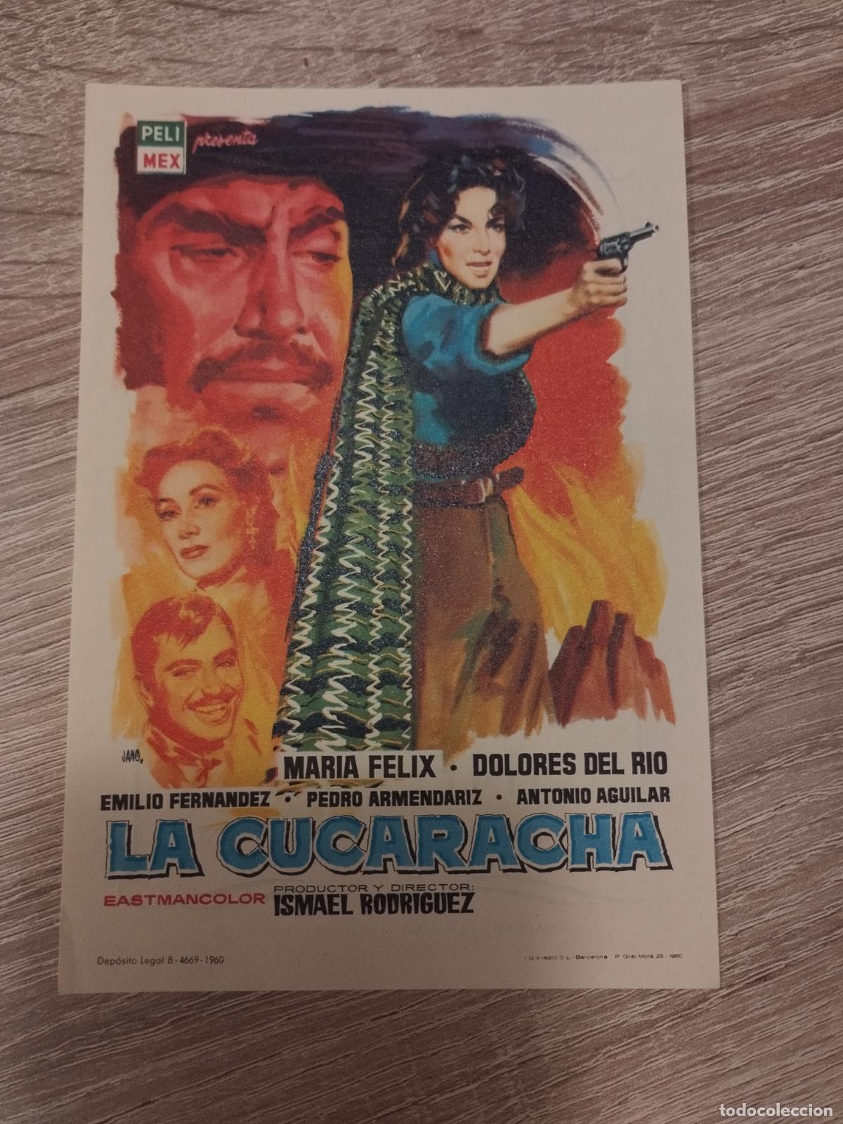 Kino: SEV. PROGRAMA DE CINE. LA CUCARACHA. CON MARIA FELIX Y DOLORES DEL RIO. CINE REX. ZARAGOZA