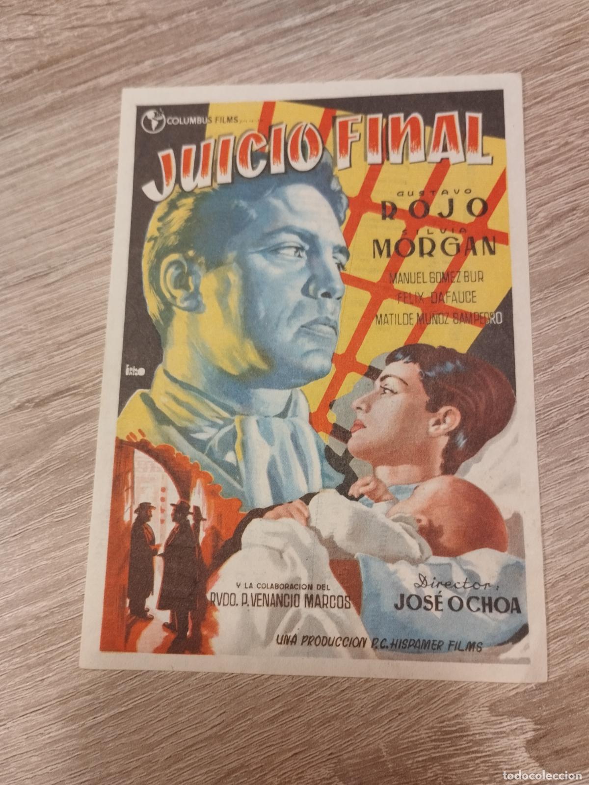Flyers Publicitaires de Films Anciens: SEV. PROGRAMA DE CINE. JUICIO FINAL. CINE MARIN. TERUEL.