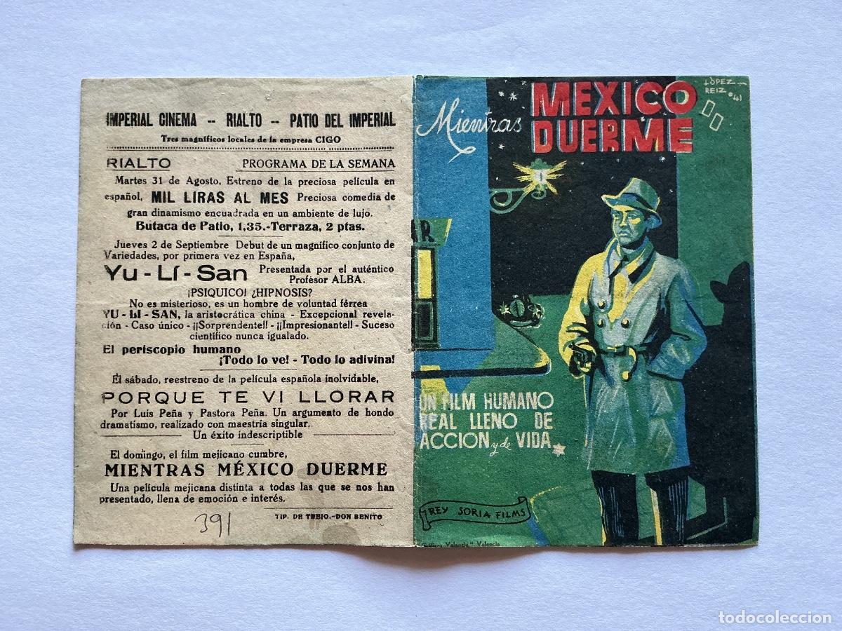 Cine: PROGRAMA DOBLE MIENTRAS M&Eacute;XICO DUERME CINE RIALTO IMPERIAL CINEMA DON BENITO BADAJOZ